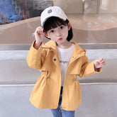 Girls Long Jacket Kids Outerwear Casual Style Coat-Veeddydropshipping